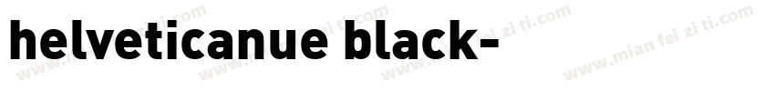 helveticanue black字体转换